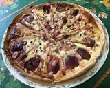 Une image de l'étape 14 de Tarte aux pêches de vigne et pignons de pin (pâte brisée épeautre pêche).