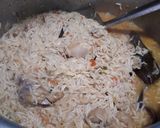 A picture of step 6 of Chicken pulao.