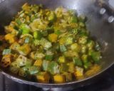 A picture of step 3 of Bhindi.