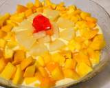 Vanilla custard with mango pineapple,apple,banana,and jelly recipe step 5 photo