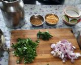A picture of step 1 of Vidarbha Nagpuri style lagnachi pang titla special gud methi amba.