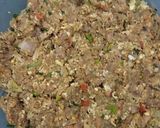 A picture of step 4 of Chapli kabab.