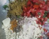 A picture of step 3 of Poha mini uttapam.
