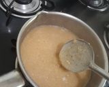 A picture of step 3 of Suji besan halva.