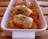 Foto del paso 11 de la receta: Pollo a la parmesana con noodles