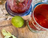 A picture of step 2 of Virgin Mary (non-alcoholic)!.