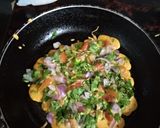 A picture of step 3 of Strawberry Porridge with Vegetables Omelette.