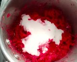 A picture of step 3 of Beetroot Pachadi.