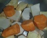 Foto del paso 1 de la receta: Majado de verduras y ajo con chillo al horno