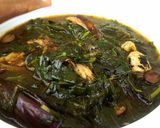 A picture of step 5 of Blue Whiting (Panla)Ewedu Soup.