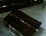 Foto langkah ke 5 dari resep Brownise lapis panggang hias coklat.
