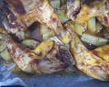 Foto del paso 9 de la receta: Pollo asado con salsa de humo a la barbacoa Maple Bourbon con patatas a las hierbas provenzales
