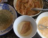 Foto del paso 1 de la receta Pollo con rebozado doble con spaghetti a la albahaca
