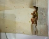A picture of step 6 of Chinese roll.