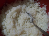 Arroz con tuco y salsa de tomates