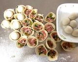 A picture of step 4 of Easter Gyoza Dumplings.