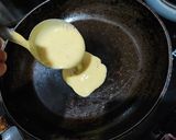 A picture of step 5 of Chebabs (Emirati Saffron and cardamom pancakes).