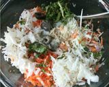 A picture of step 1 of Idlizza (Idli Pizza).