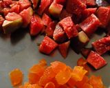 A picture of step 1 of Fig Apricot Phirni.