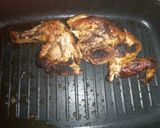 A picture of step 4 of Grilled chicken served with fried kales & ugali.