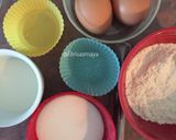 Foto langkah ke 1 dari resep Cupcake Lembut, Kokoh tanpa Emulsifier.
