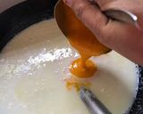 A picture of step 3 of Mango Sheera.