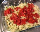 Une image de l'étape 6 de Salade de riz aux moules,tomates et courgette.