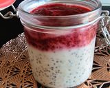 Une image de l'étape 3 de Porridge framboise.