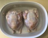 A picture of step 1 of California Farm Cornish Chicken Consommé for 2.