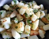 Foto del paso 4 de la receta: Ensalada mixta con tostones de papa