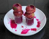A picture of step 4 of Dragon Fruit Pani Puri.