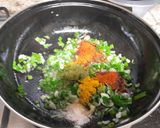 A picture of step 3 of Tiny shrimp (Jawala) spring onion.