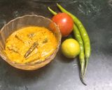 A picture of step 5 of Dahi Bhindi Masala.