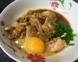 รูปขั้นตอนการทำที่ 6 ของ โอยาโกะด้ง(ข้าวหน้าไก่กับไข่) ฉบับไมโครเวฟ
