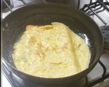 A picture of step 3 of Ham, Cheese, and Egg Sandwich 😋.