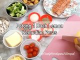 Salmon steak with creamy mushroom sauce