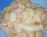 A picture of step 1 of Dragon chicken.