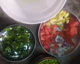 A picture of step 1 of Masala Samak Khichdi.