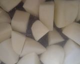 A picture of step 1 of Pilchards cottage pie.