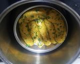 A picture of step 3 of Ghav bajra na muthia.