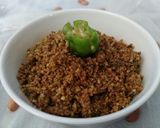 A picture of step 6 of Peanut Chilli Thecha (chutney).