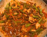 A picture of step 1 of Thai Peanut Stir Fry.
