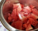 A picture of step 2 of Watermelon smoothie.