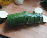 Rántott cukkini, padlizsán, burgonya salátával, pirított napraforgó maggal recept fázis 1 fotója