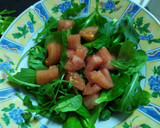 Foto del paso 2 de la receta: Ensalada con queso, aguacate y cabello de ángel