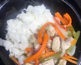 Foto del paso 4 de la receta: Entrecot de cerdo con vegetales y arroz