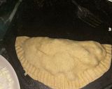 A picture of step 1 of MMC# Post-3 matar paneer, cheesy parantha.