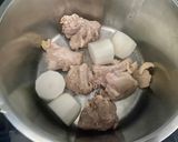 Hình bước làm 1 của món Bún mọc Hà Nội
