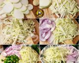 A picture of step 1 of Instant Raw Mango Pickle Aam Ki Kachri.
