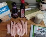 Foto del paso 1 de la receta: Uramaki de pollo teriyaki y maki de surimi sushi